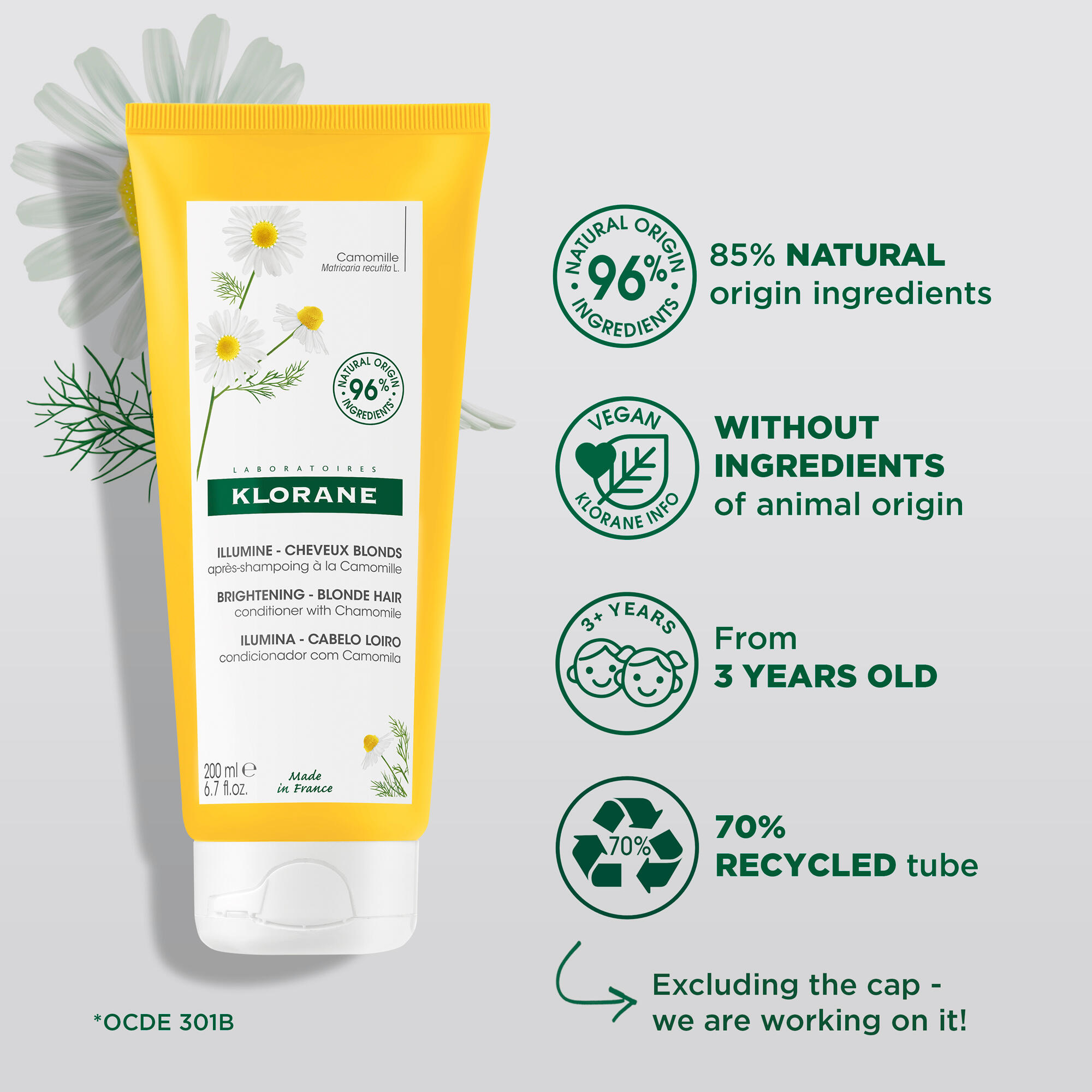 Klorane Condicionador Camomila 200ml